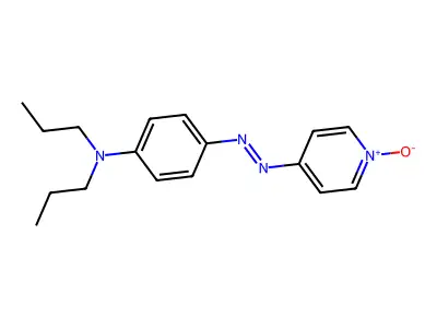 N,N-Dipropyl-4-(4'-[pyridyl-1'-oxide]azo)aniline structure