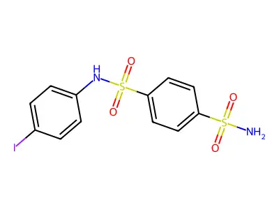 N1-(4-iodophenyl)benzene-1,4-disulfonamide structure
