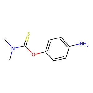 O-(4-aminophenyl) dimethylcarbamothioate structure