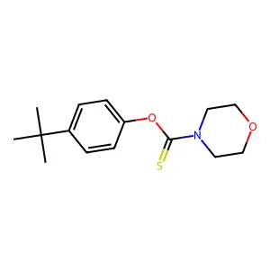 O-(4-tert-butylphenyl) morpholine-4-carbothioate structure