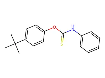 O-(4-tert-Butylphenyl) phenylcarbamothioate structure