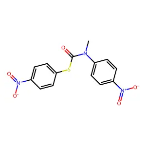 S-(4-Nitrophenyl) methyl(4-nitrophenyl)carbamothioate structure