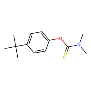 O-(4-tert-butylphenyl) dimethylcarbamothioate structure