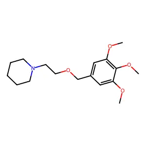Piperidine, 1-(2-((3,4,5-trimethoxybenzyl)oxy)ethyl)- structure