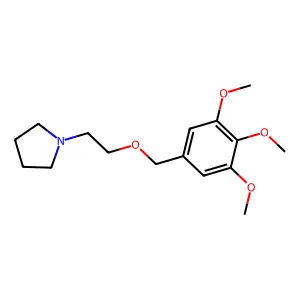 Pyrrolidine, 1-(2-((3,4,5-trimethoxybenzyl)oxy)ethyl)- structure