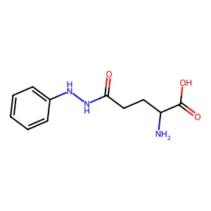 L-Glutamic acid, 5-(2-phenylhydrazide) structure