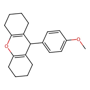 9-(4-methoxyphenyl)-2,3,4,5,6,7,8,9-octahydro-1H-xanthene structure