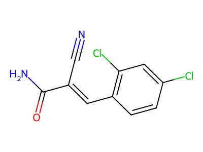 2-氰基-3-(2,4-二氯苯基)丙烯酰胺 structure