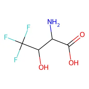 (2R,3S)-2-amino-4,4,4-trifluoro-3-hydroxybutanoic acid structure