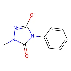 1,2,4-Triazolidine-3,5-dione, 1-methyl-4-phenyl-, ion(1-) structure