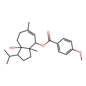 Lasidiol p-methoxybenzoate structure
