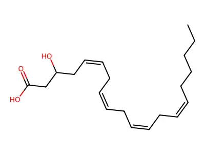 3-羟基二十碳-5,8,11,14-四烯酸 structure