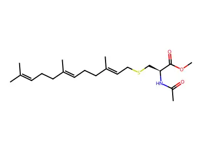乙酰基-S-法尼基-L-半胱氨酸甲酯 structure