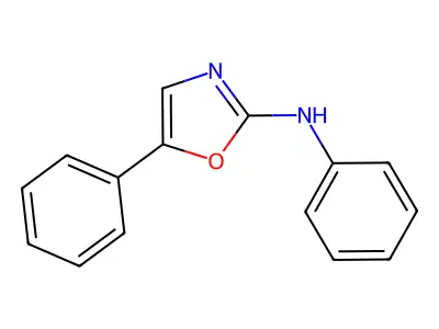 N,5-Diphenyl-2-oxazolamine structure