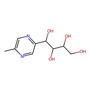 1,2,3,4-Butanetetrol, 1-(6-methylpyrazinyl)-, (1R-(1R*,2S*,3R*))- structure