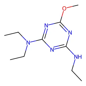 1,3,5-Triazine-2,4-diamine, N,N,N'-triethyl-6-methoxy- structure