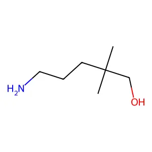 5-Amino-2,2-dimethylpentanol structure