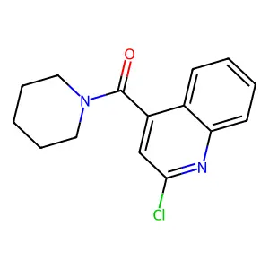 2-Chloro-4-(1-piperidinylcarbonyl)quinoline structure