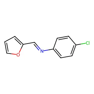 4-Chloro-N-(furfurylidene)aniline structure