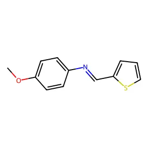 N-(4-methoxyphenyl)-1-thiophen-2-ylmethanimine structure