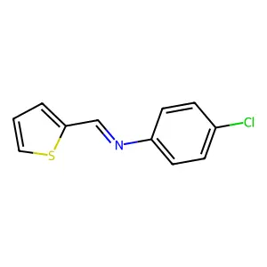 (4-Chlorophenyl)(2-thienylmethylene)amine structure