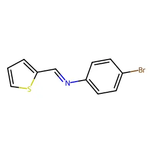(4-Bromophenyl)(2-thienylmethylene)amine structure