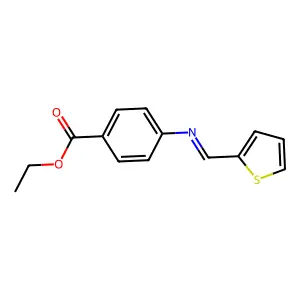 Ethyl 4-(thiophen-2-ylmethylideneamino)benzoate structure