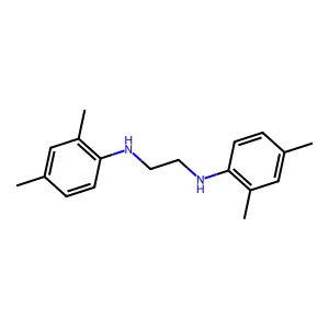 N,N'-bis-(2,4-dimethyl-phenyl)-ethane-1,2-diamine structure