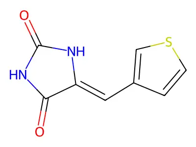 2,4-Imidazolidinedione, 5-(3-thienylmethylene)- structure
