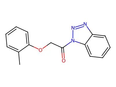 1-(Benzotriazol-1-yl)-2-(2-methylphenoxy)ethanone structure