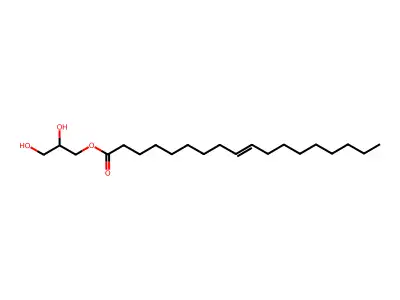 1-((9E)-octadecenoyl)glycerol structure