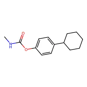 (4-cyclohexylphenyl) N-methylcarbamate structure