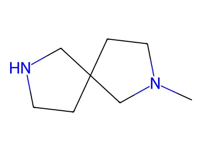 2-Methyl-2,7-diazaspiro(4.4)nonane structure