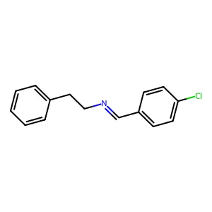 Phenethylamine, N-(p-chlorobenzylidene)- structure