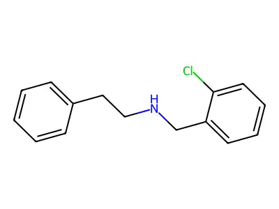 Benzeneethanamine, N-[(2-chlorophenyl)methyl]- structure