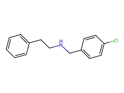 N-(4-chlorobenzyl)-2-phenylethanamine structure