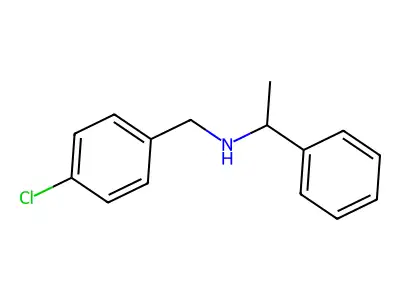 (4-Chlorobenzyl)-(1-phenylethyl)amine structure