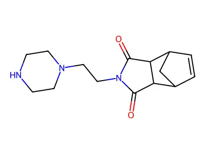 2-(2-(Piperazin-1-yl)ethyl)-3a,4,7,7a-tetrahydro-1H-4,7-methanoisoindole-1,3(2H)-dione structure