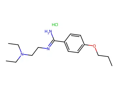 C16H27N3O.ClH.1/2H2O structure
