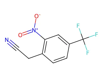 2-Nitro-4-(trifluoromethyl)benzeneacetonitrile structure