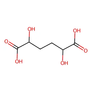 2,5-Dihydroxyhexanedioic acid structure