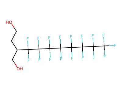 2-(Heptadecafluorooctyl)butane-1,4-diol structure