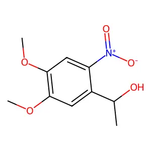 (1R)-1-(4,5-dimethoxy-2-nitrophenyl)ethan-1-ol structure