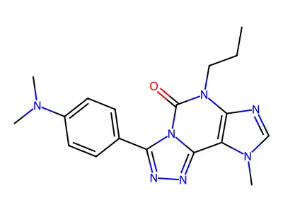5H-1,2,4-Triazolo(3,4-i)purin-5-one, 6,9-dihydro-3-(4-(dimethylamino)phenyl)-9-methyl-6-propyl- structure