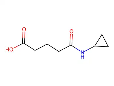 5-(Cyclopropylamino)-5-oxopentanoic acid structure