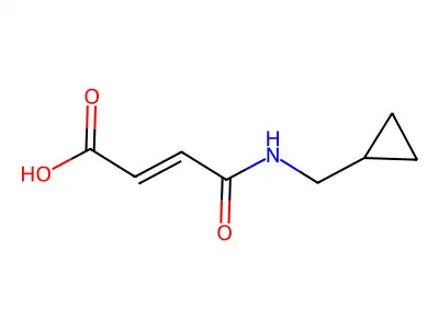 4-(Cyclopropylmethylamino)-4-oxobut-2-enoic acid structure