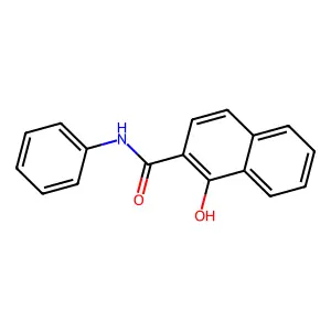 1-hydroxy-N-phenylnaphthalene-2-carboxamide structure