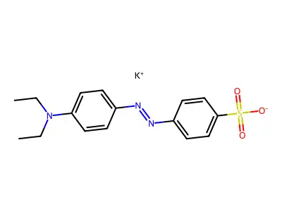 乙基橙(游离酸) structure