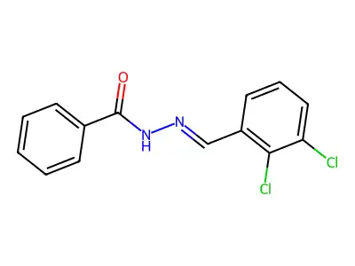 N-[(E)-(2,3-dichlorophenyl)methylideneamino]benzamide structure