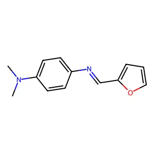 4-(furan-2-ylmethylideneamino)-N,N-dimethylaniline structure